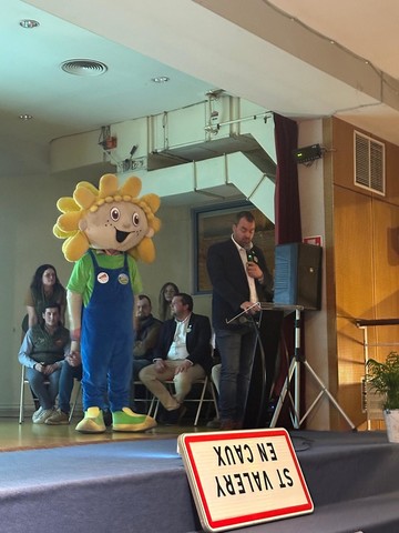 Jim à l'Assemblée Générale des Jeunes Agriculteurs de Seine-Maritime